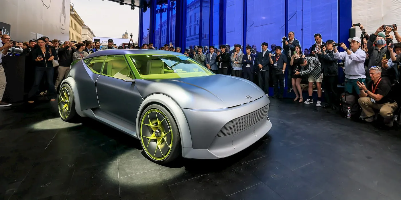 The Hyundai IONIQ 3 looks just as wild as the concept